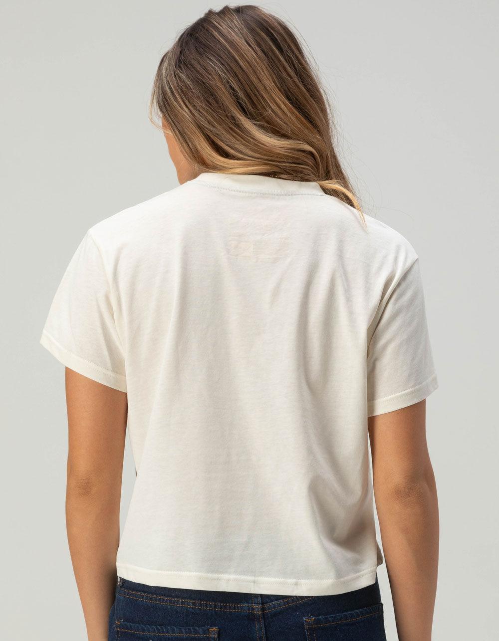 SENDERO PROVISIONS CO. Boot Scootin' Womens Crop Tee - WHITE Product Image