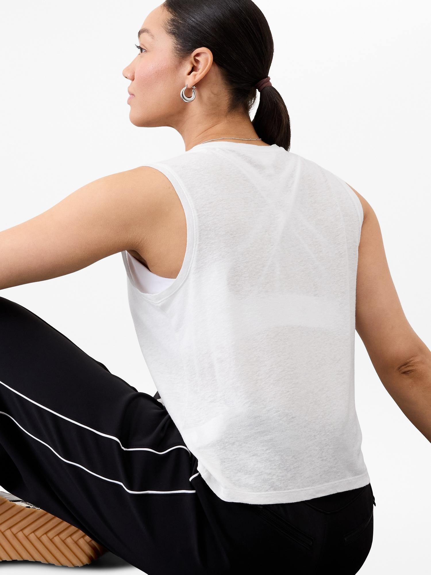 Getaway Linen Blend Muscle Tank Product Image