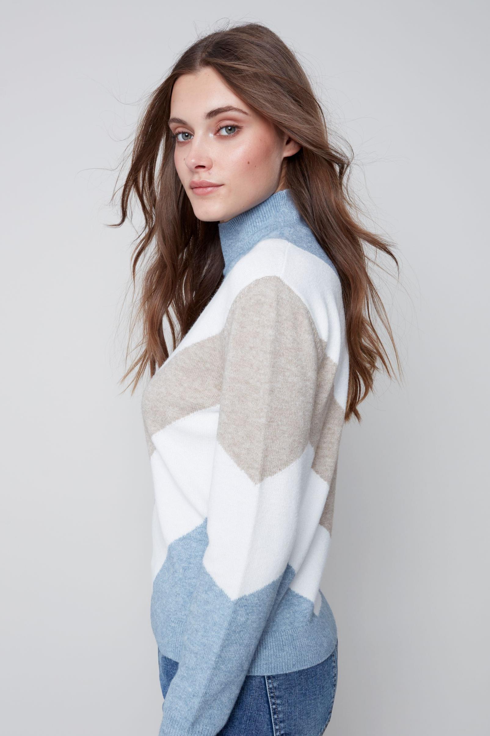 CHEVRON STRIPE SWEATER Product Image