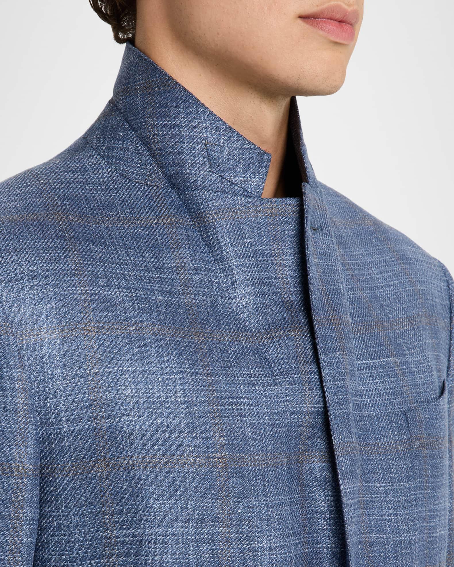 Men's Melange Windowpane Winter Crossover Sport Coat Product Image