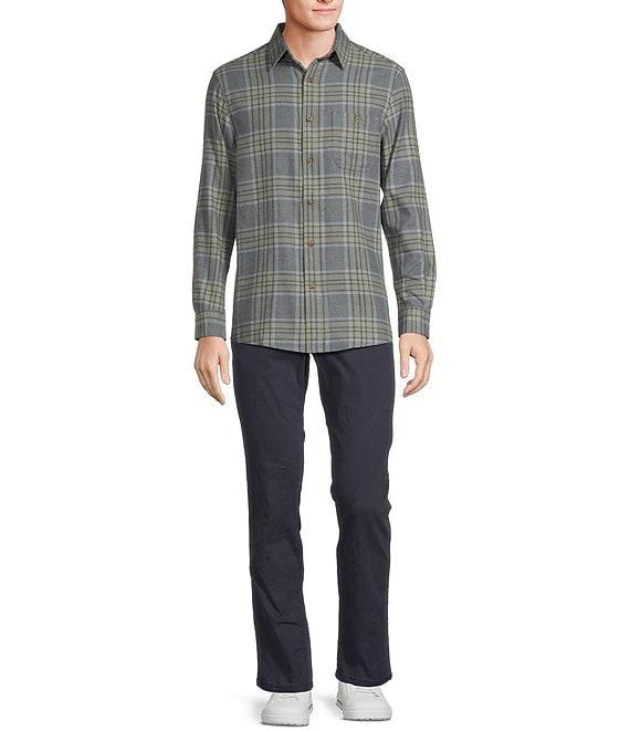Rowm Long Sleeve Portuguese Flannel Medium Plaid Shirt Product Image