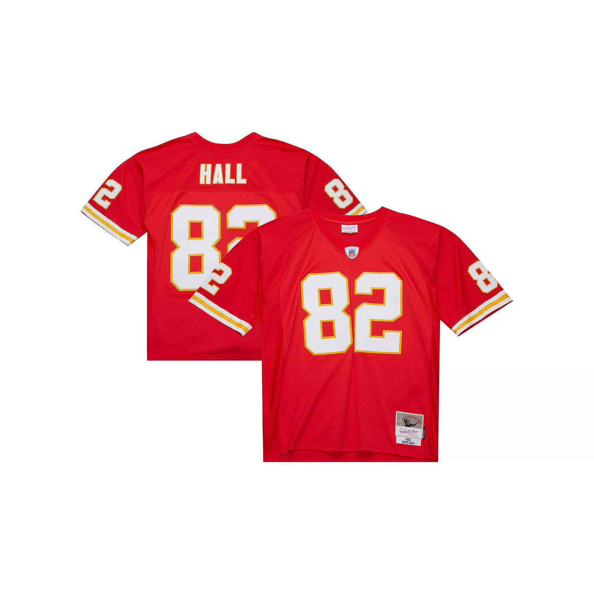 Men's Mitchell & Ness Dante Hall Red Kansas City Chiefs 2002 Legacy Replica Jersey,  Product Image