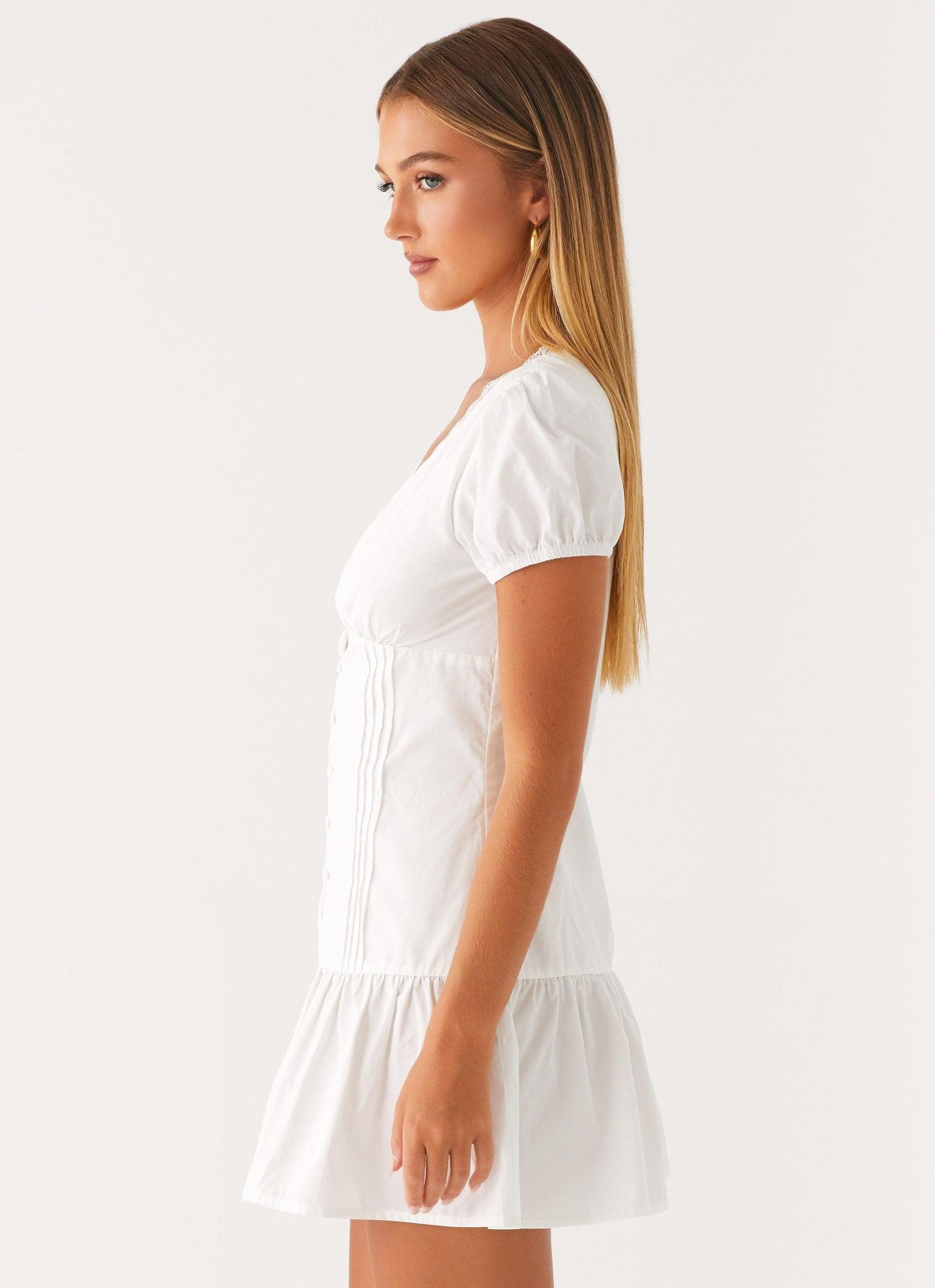 Simply Yours Mini Dress - White Product Image