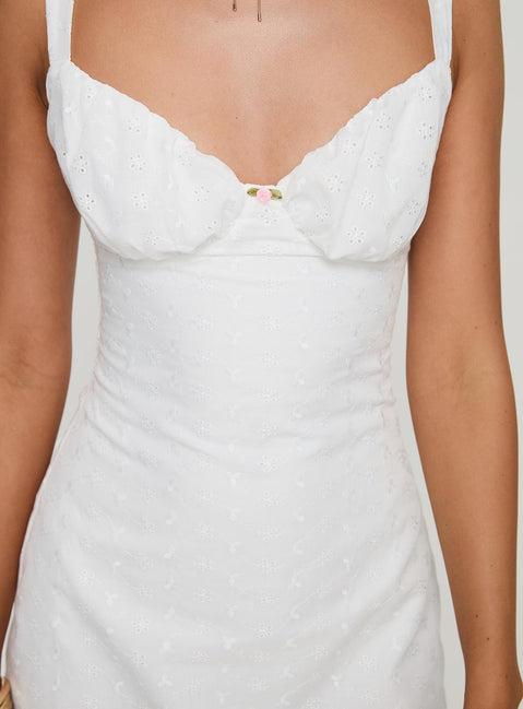 Faucher Mini Dress White Product Image