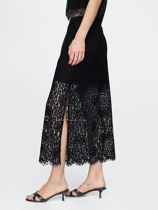 Lace Midi Skirt Product Image