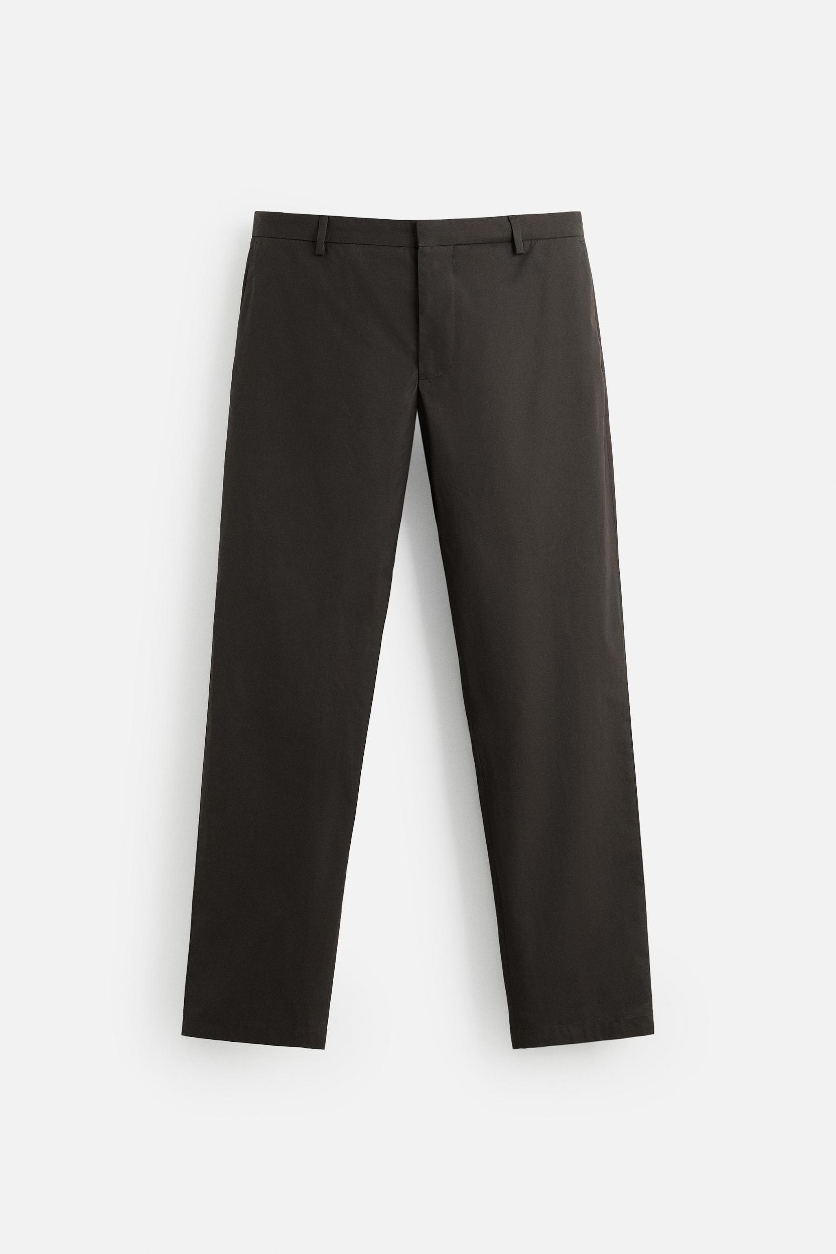 WAXED EFFECT SUIT PANTS Product Image
