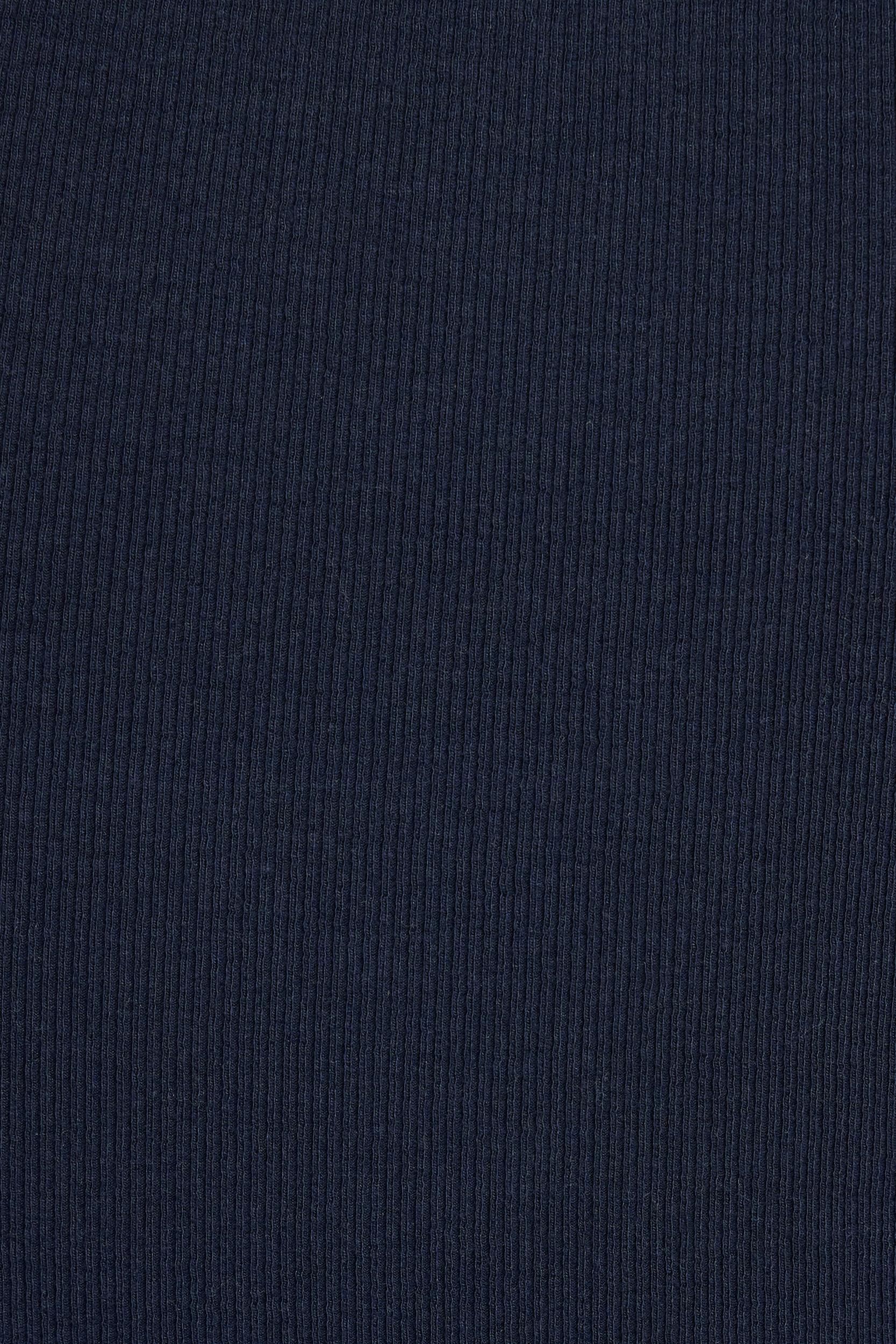 Scoop Neck Ribbed Henley Tank Top Product Image