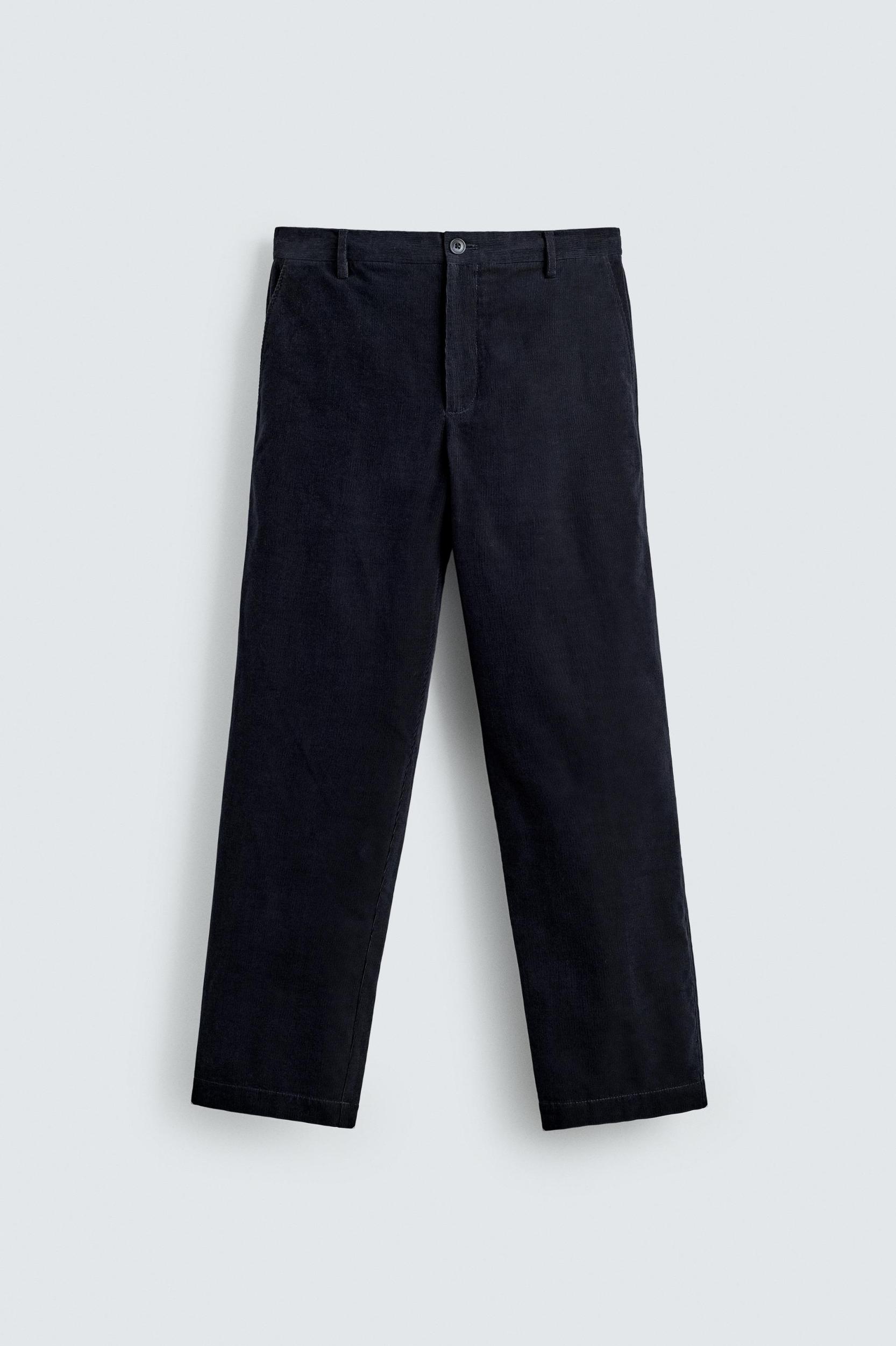 REGULAR FIT LIGHTWEIGHT CORDUROY PANTS Product Image