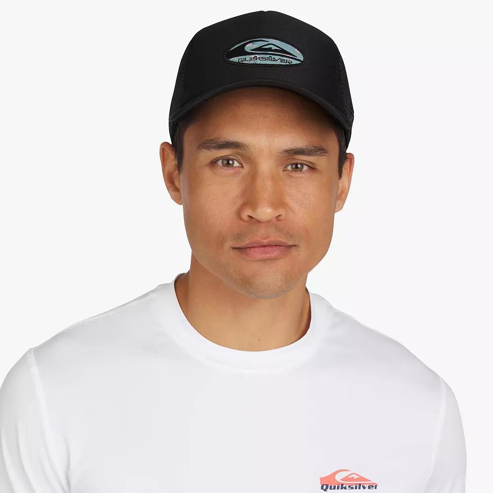 Men's Quiksilver Stretch Line Trucker hat, Black Product Image