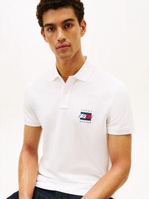 Regular Fit 1985 Flag Graphic Pique Polo Product Image