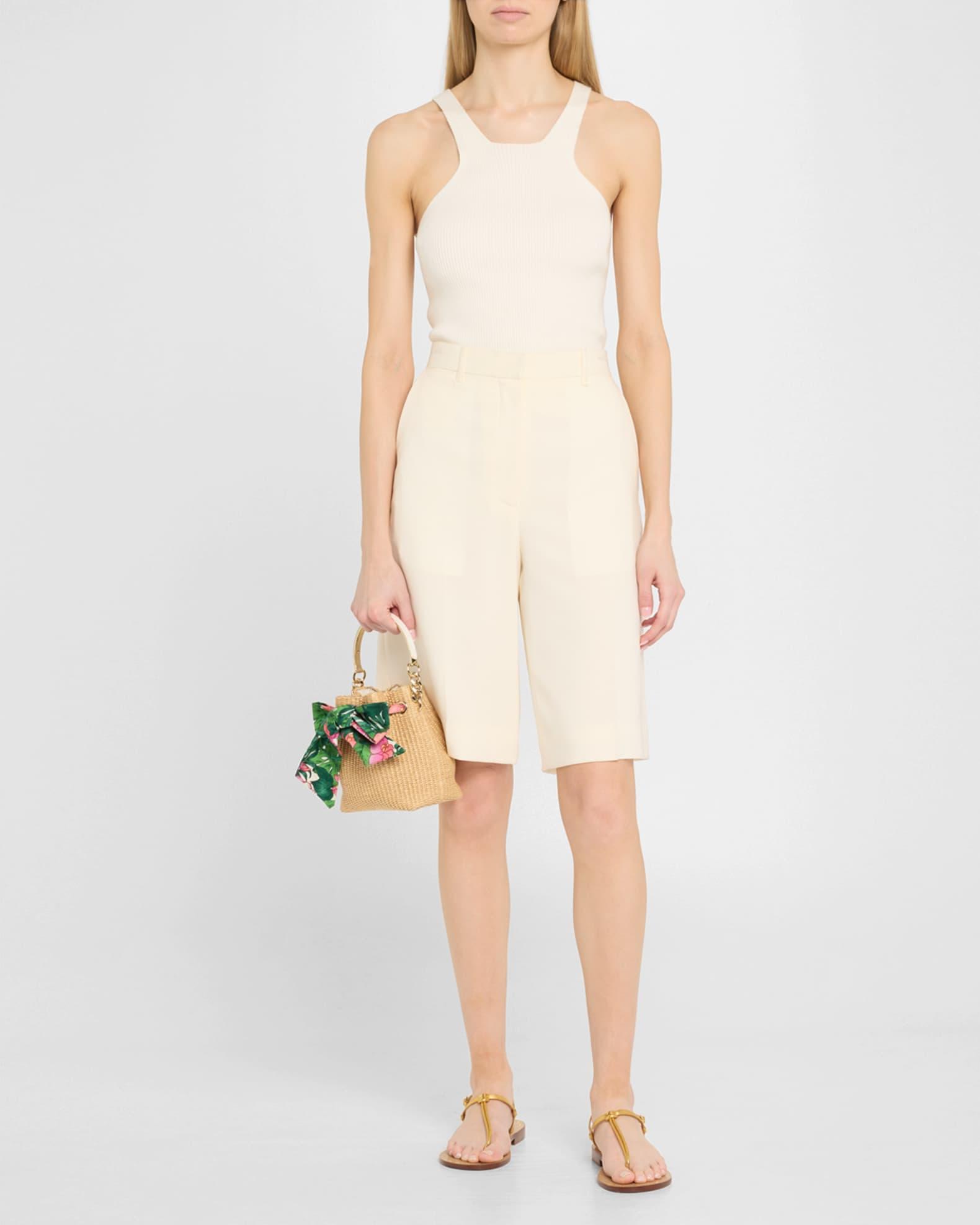 Bon Bon Drawstring Raffia Bucket Bag Product Image