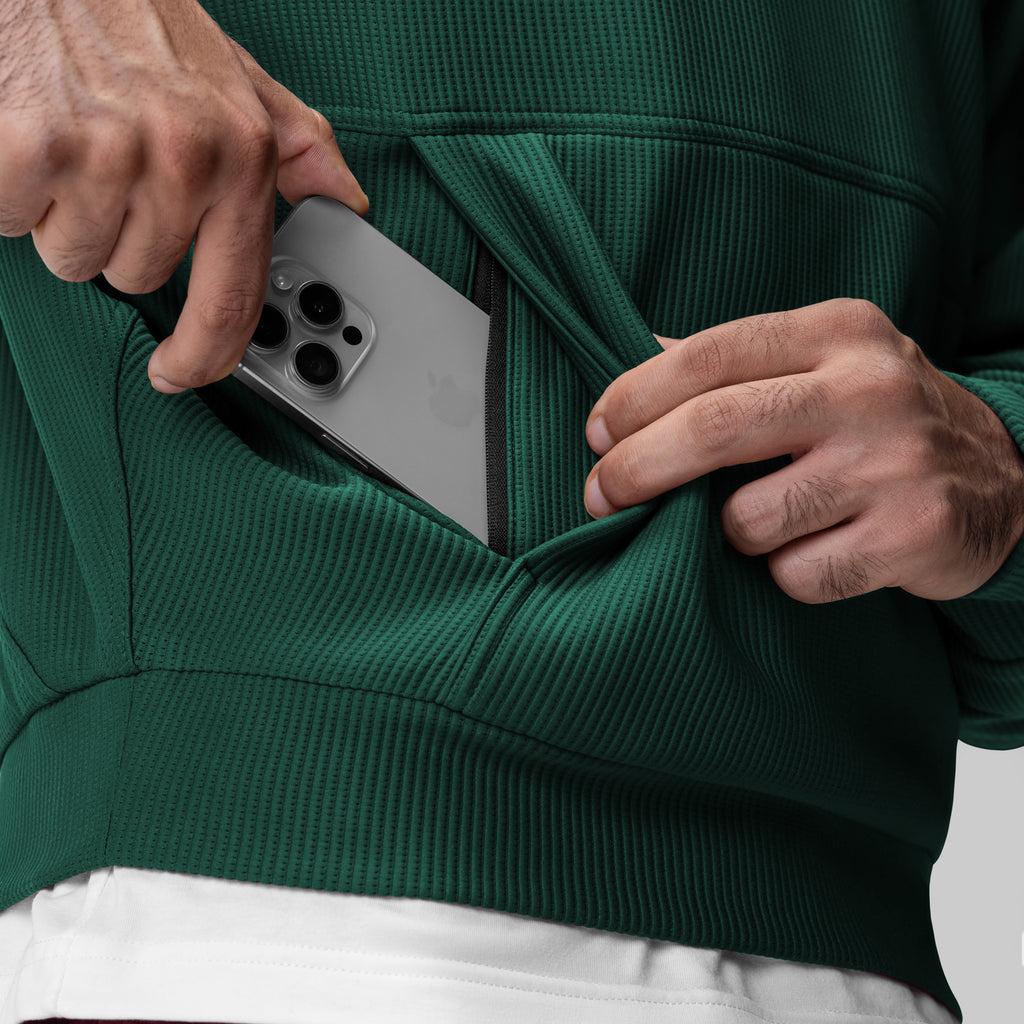 1019. Deltapeak® Oversized Hoodie - Forest Green Product Image