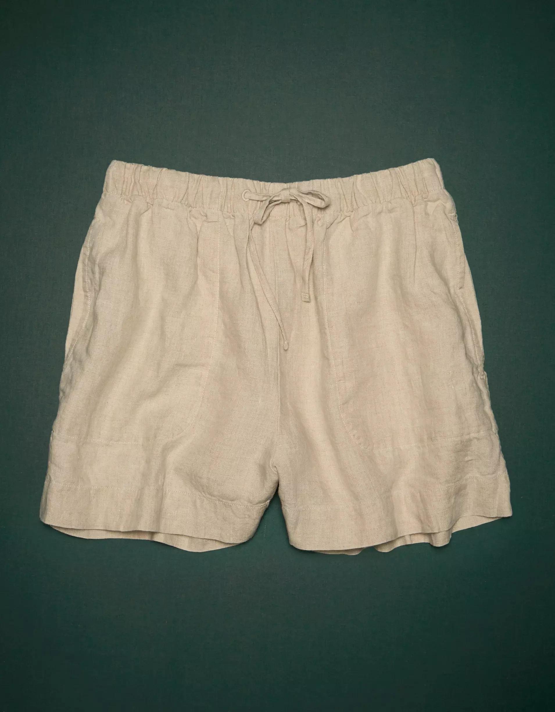 AE77 Premium Linen Pull-On Short Product Image