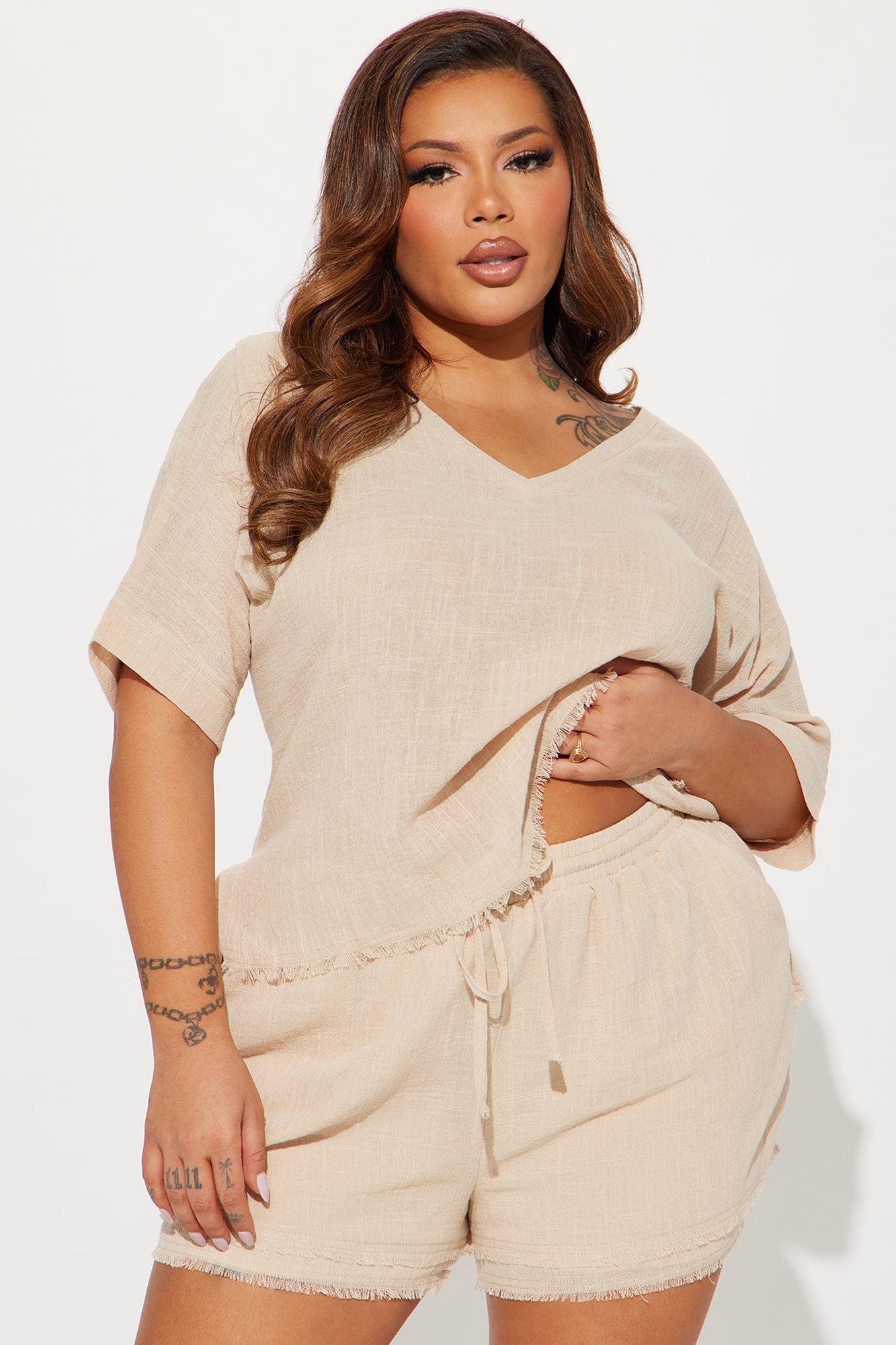 Ashley Short Set - Taupe Product Image