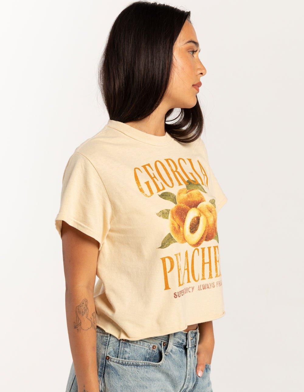 FULL TILT Georgia Peach Womens Crop Tee - TAN Product Image