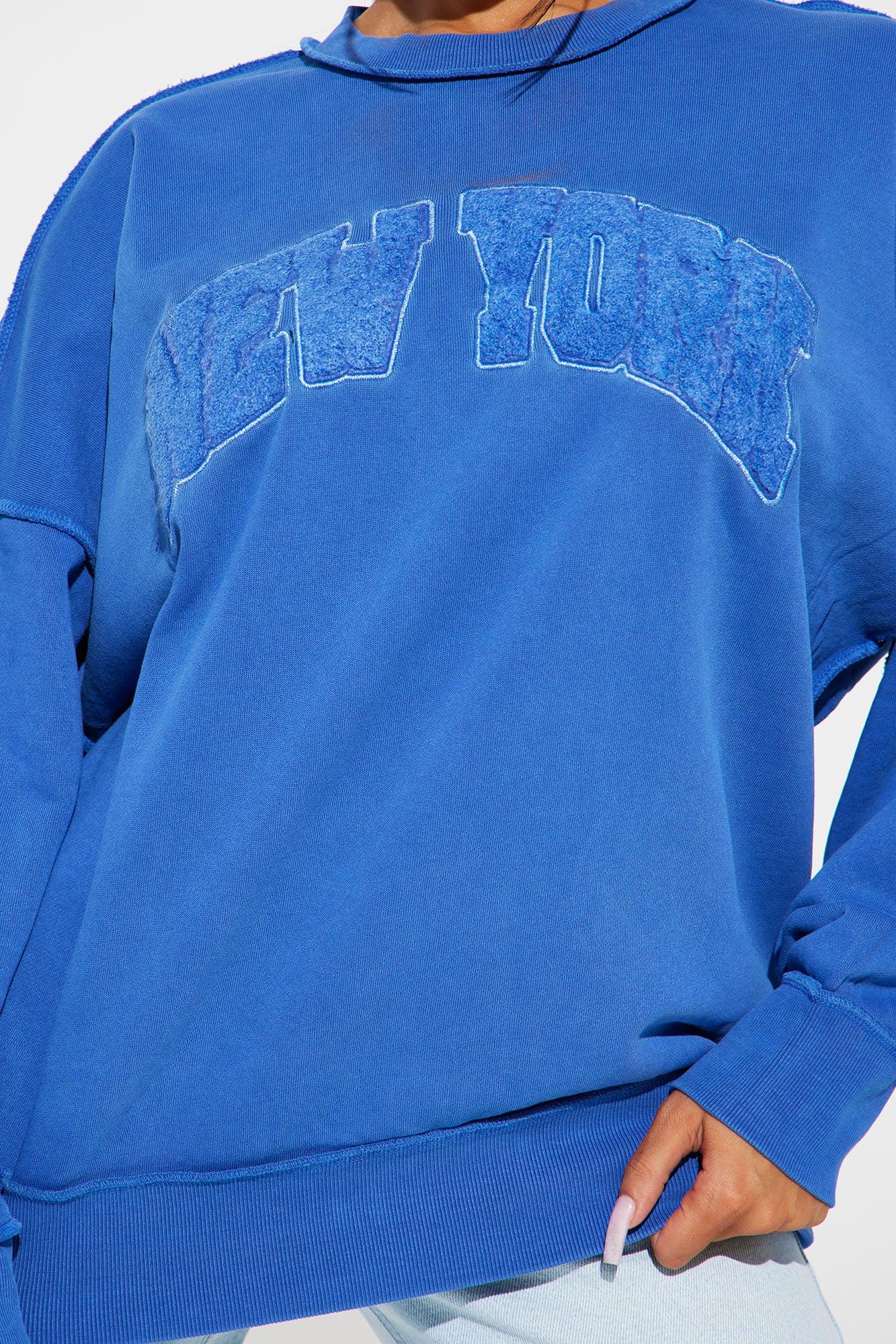 New York Washed Sweatshirt - Royal Product Image