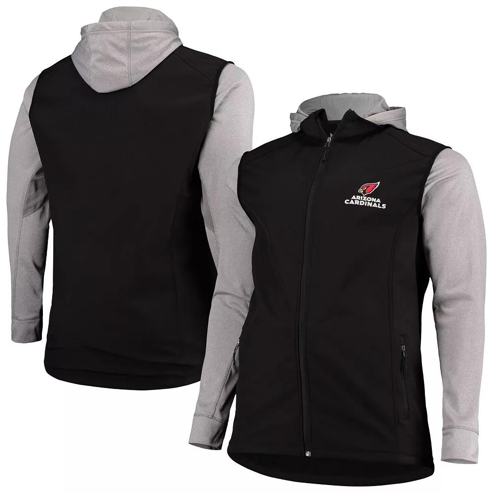Men's Dunbrooke Black/Gray Arizona Cardinals Big & Tall Alpha Full-Zip Hoodie Jacket,  Product Image