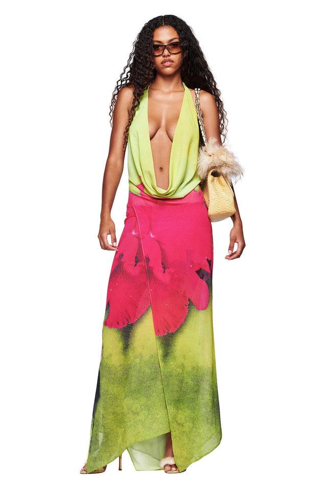 SAMANTHA MAXI DRESS - ORCHID PRINT Product Image