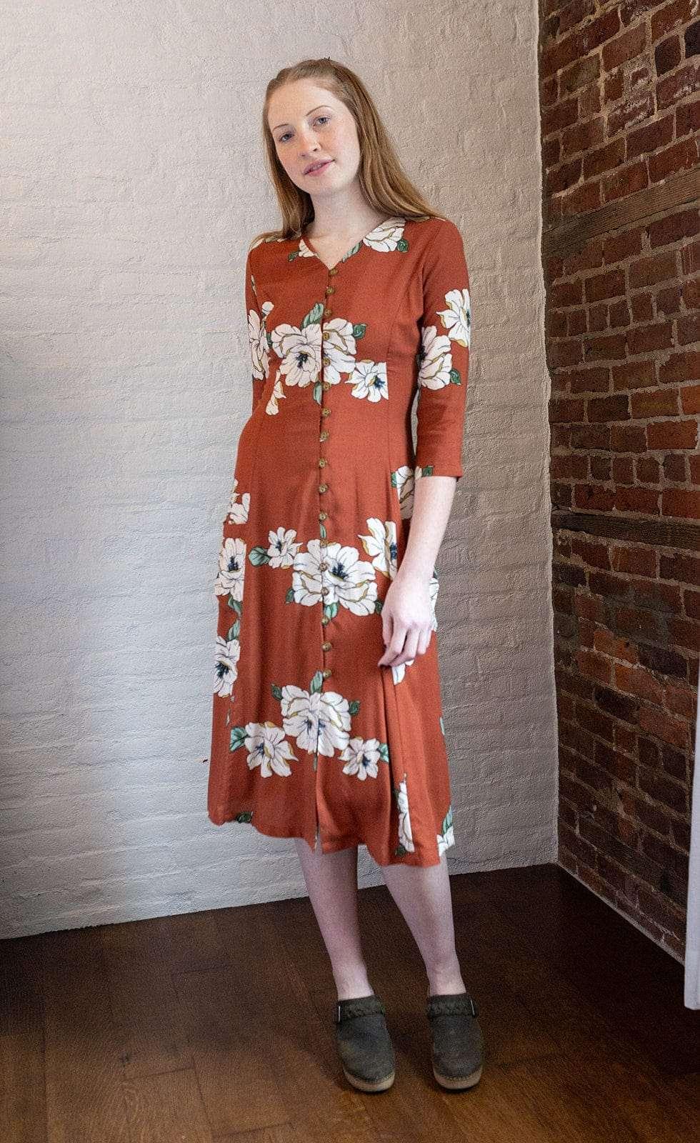 Fiona Dress in Sienna Magnolia Product Image