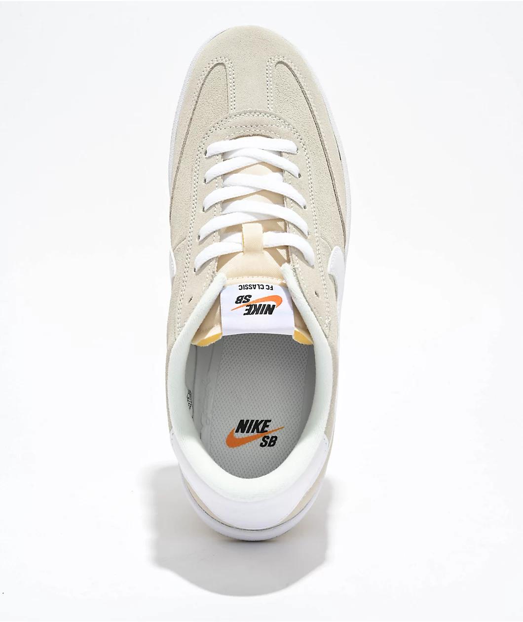 Nike SB FC Classic Summit White Skate Shoes Product Image