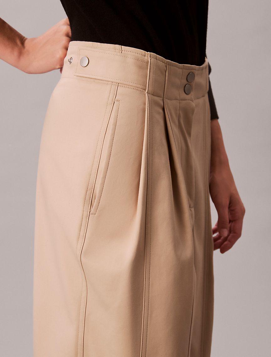 Adjustable Wide Leg Chino Pants Product Image