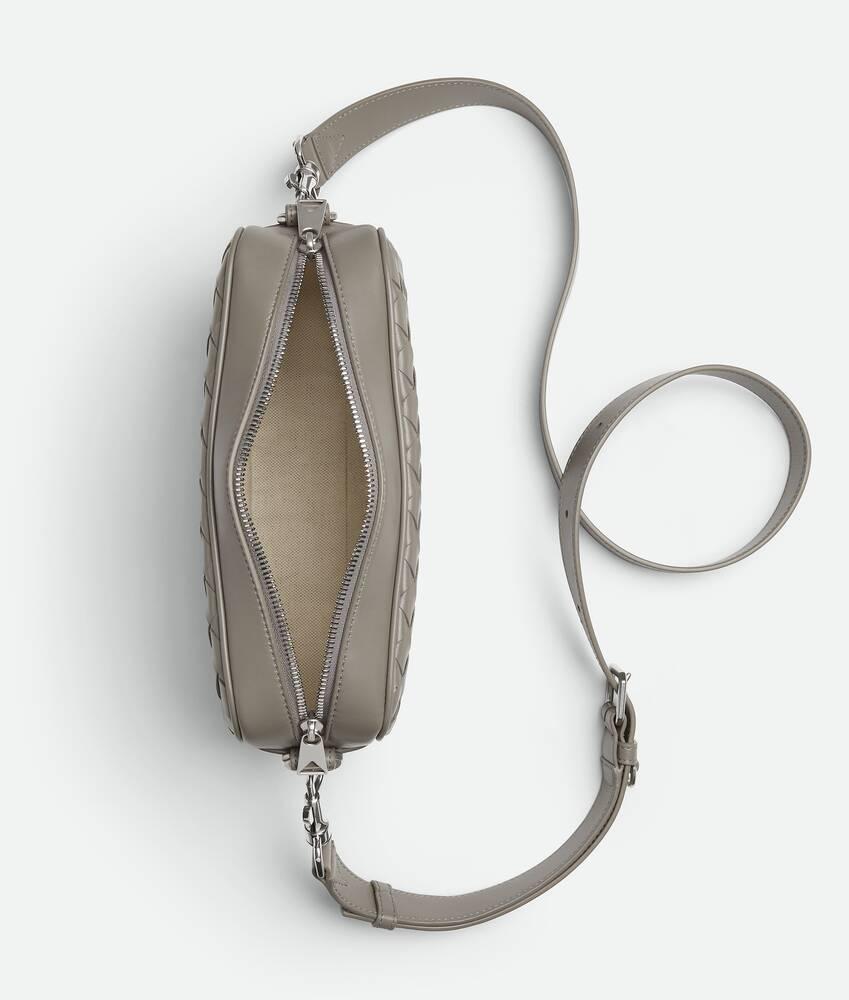 Men's Small Intrecciato Camera Bag in Drizzle Product Image