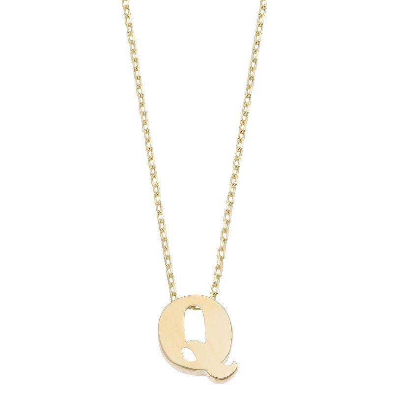 Au Naturale 14k Gold Initial Pendant Necklace, Women's,  Product Image