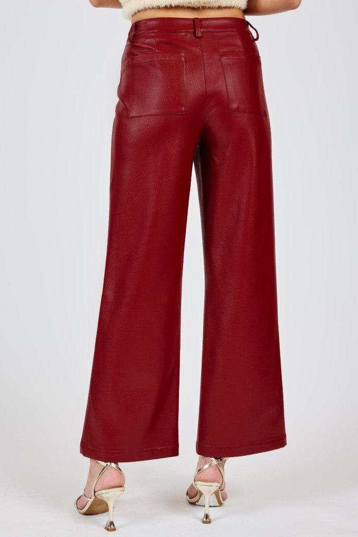 Night Vision Faux Leather Pants Product Image