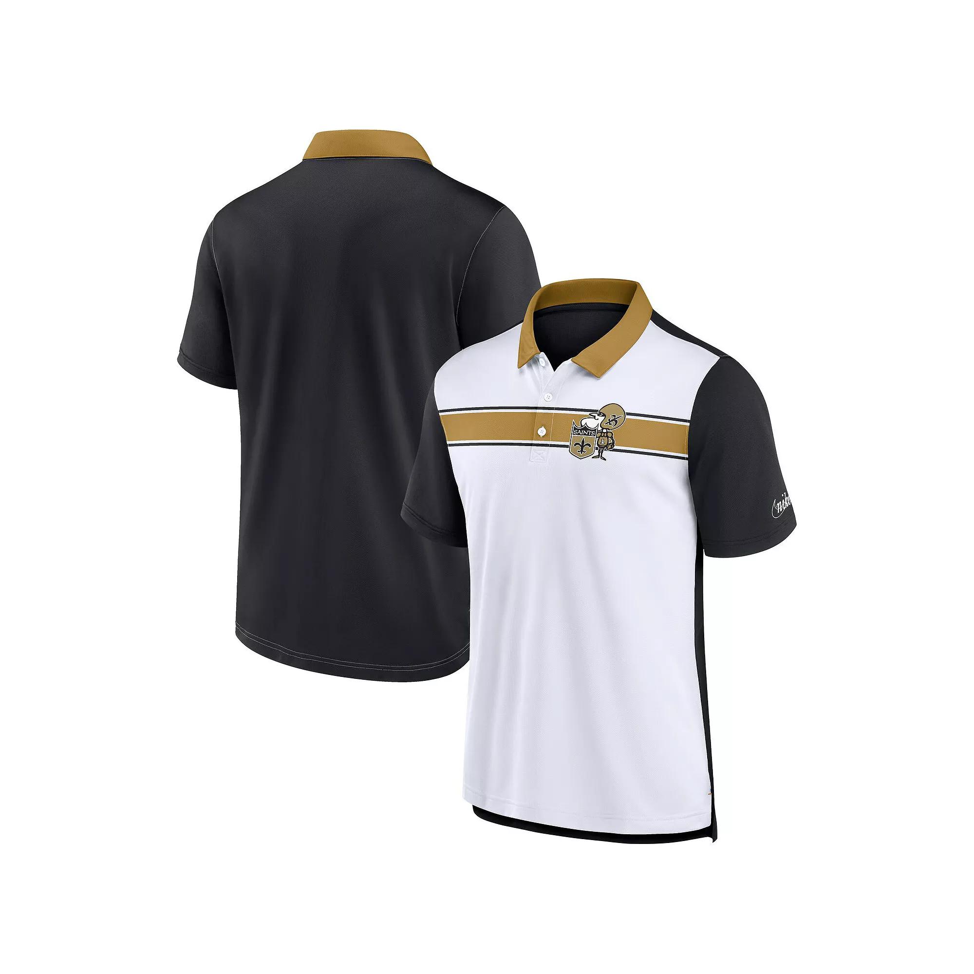 Men's Nike  White/Brown Cleveland Browns Rewind Pique Polo, Size: Medium Product Image