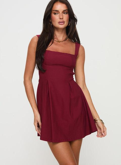 Xanthus Mini Dress Red Product Image