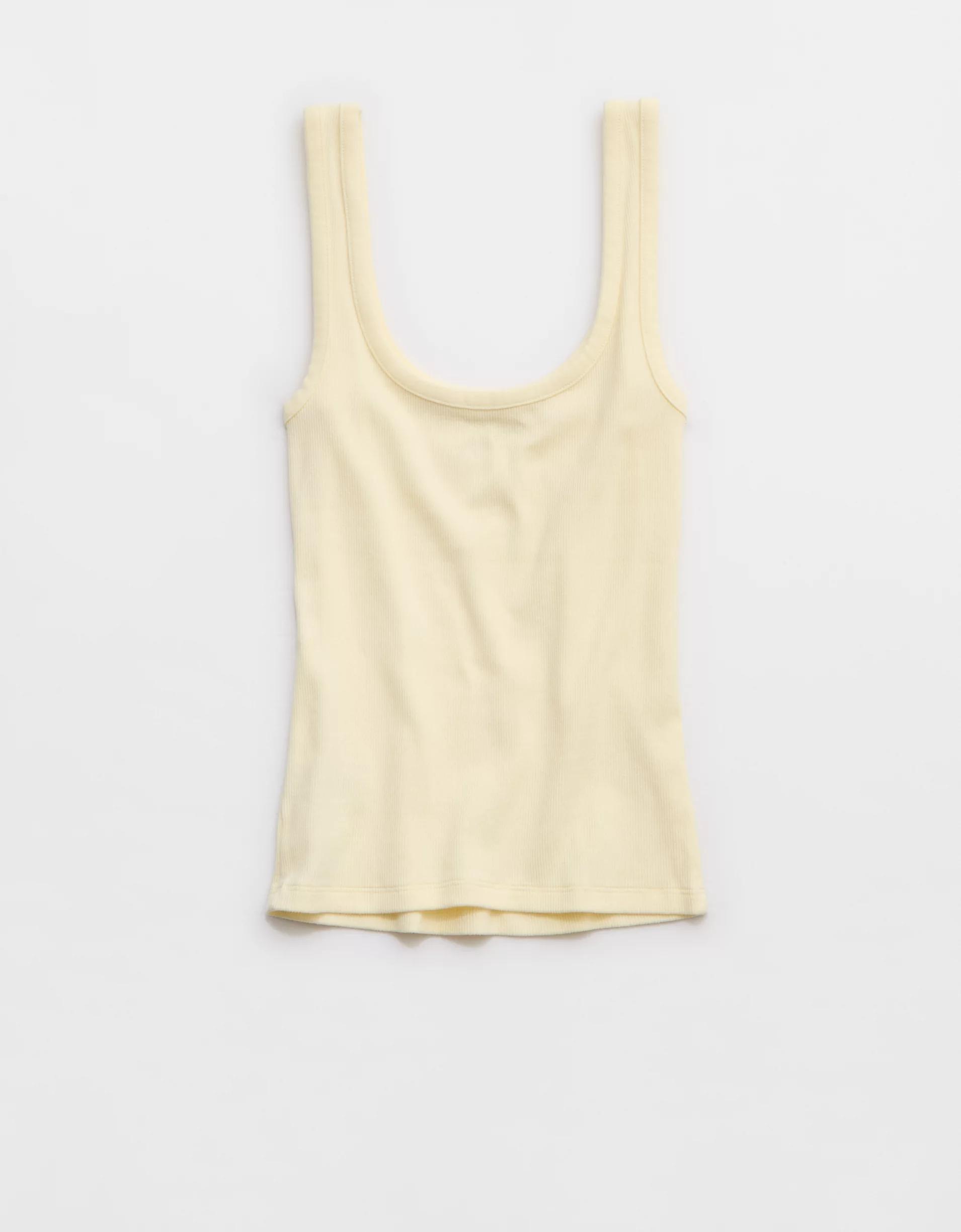 Aerie Double Scoop Neck Tank Top Women's Product Image