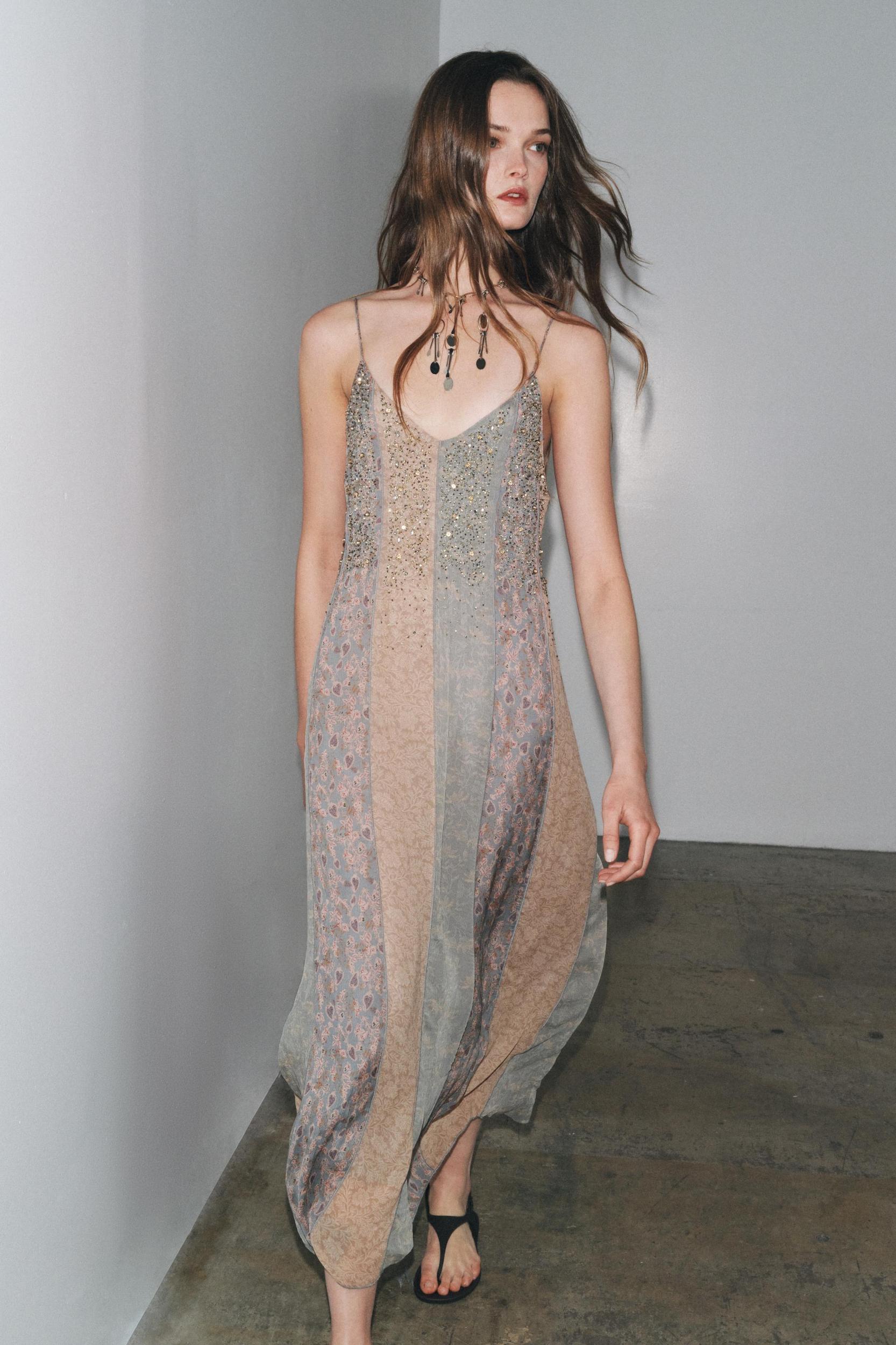 ZW COLLECTION BEADED SLIP DRESS Product Image