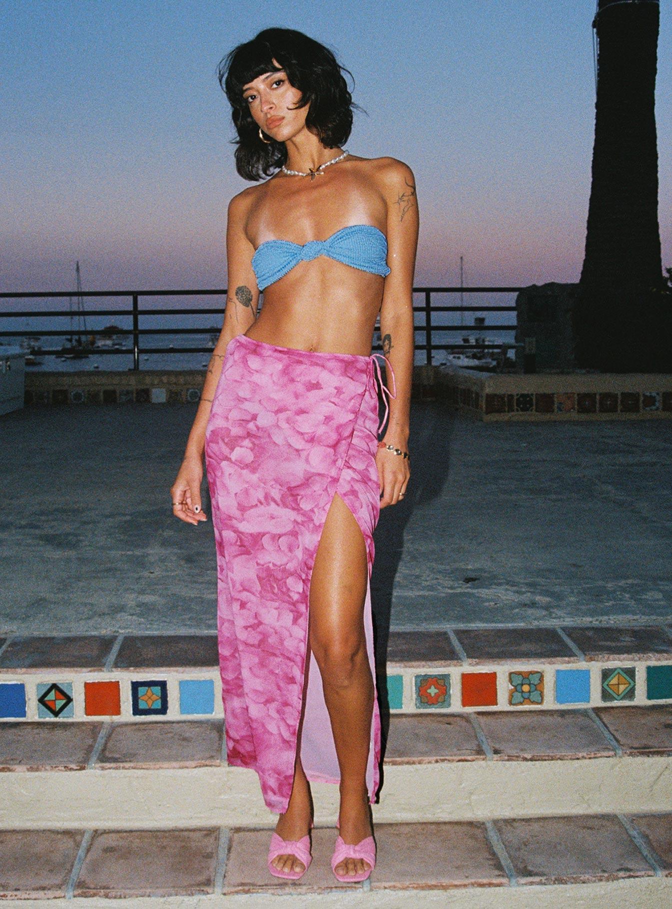 Parli Petal Maxi Skirt Pink Product Image