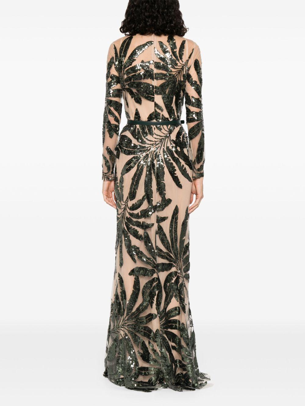 embroidered tulle maxi dress Product Image