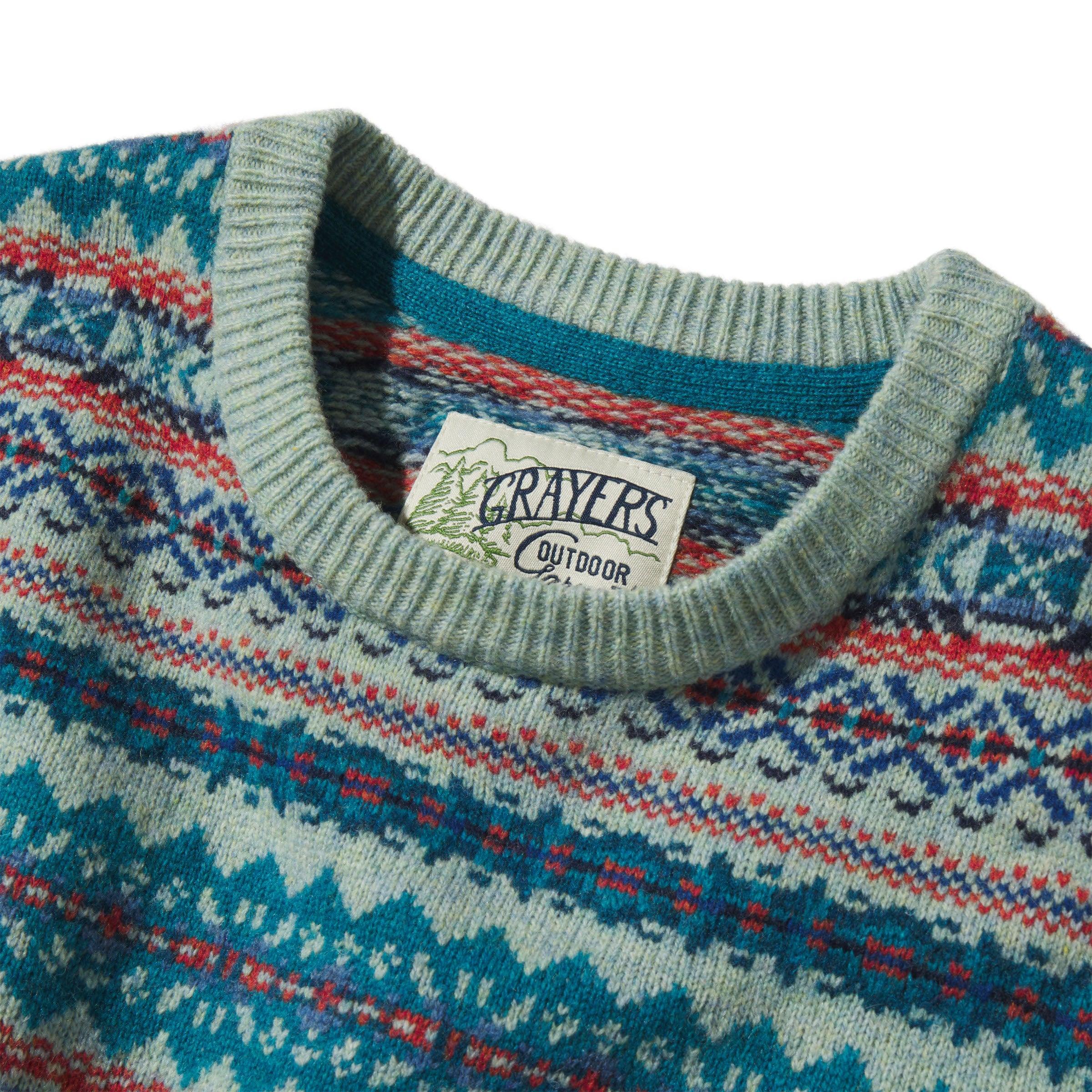 Burns Wool Fair Isle - Blue Multi color Product Image