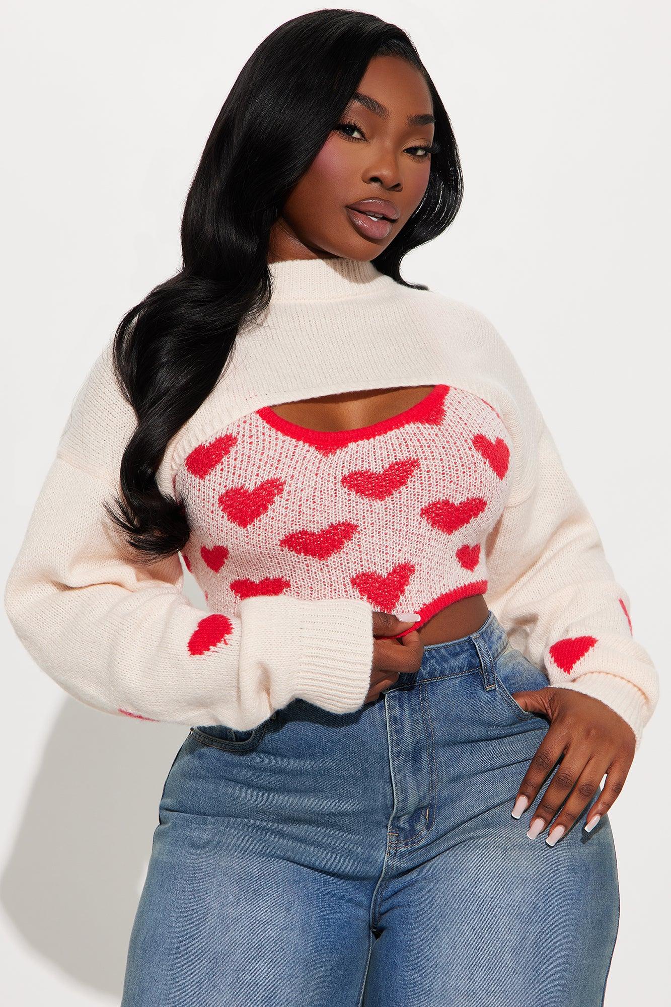 Lovers Lane Sweater Set - Pink/combo Product Image