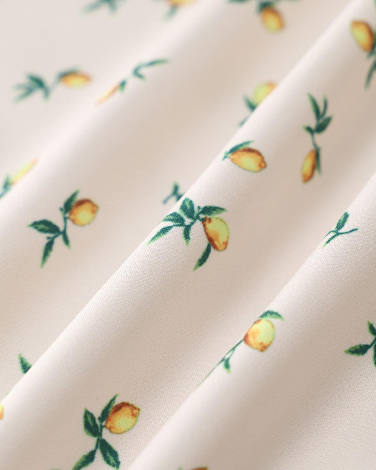 Beige Floral A-Line Mini Skirt Product Image