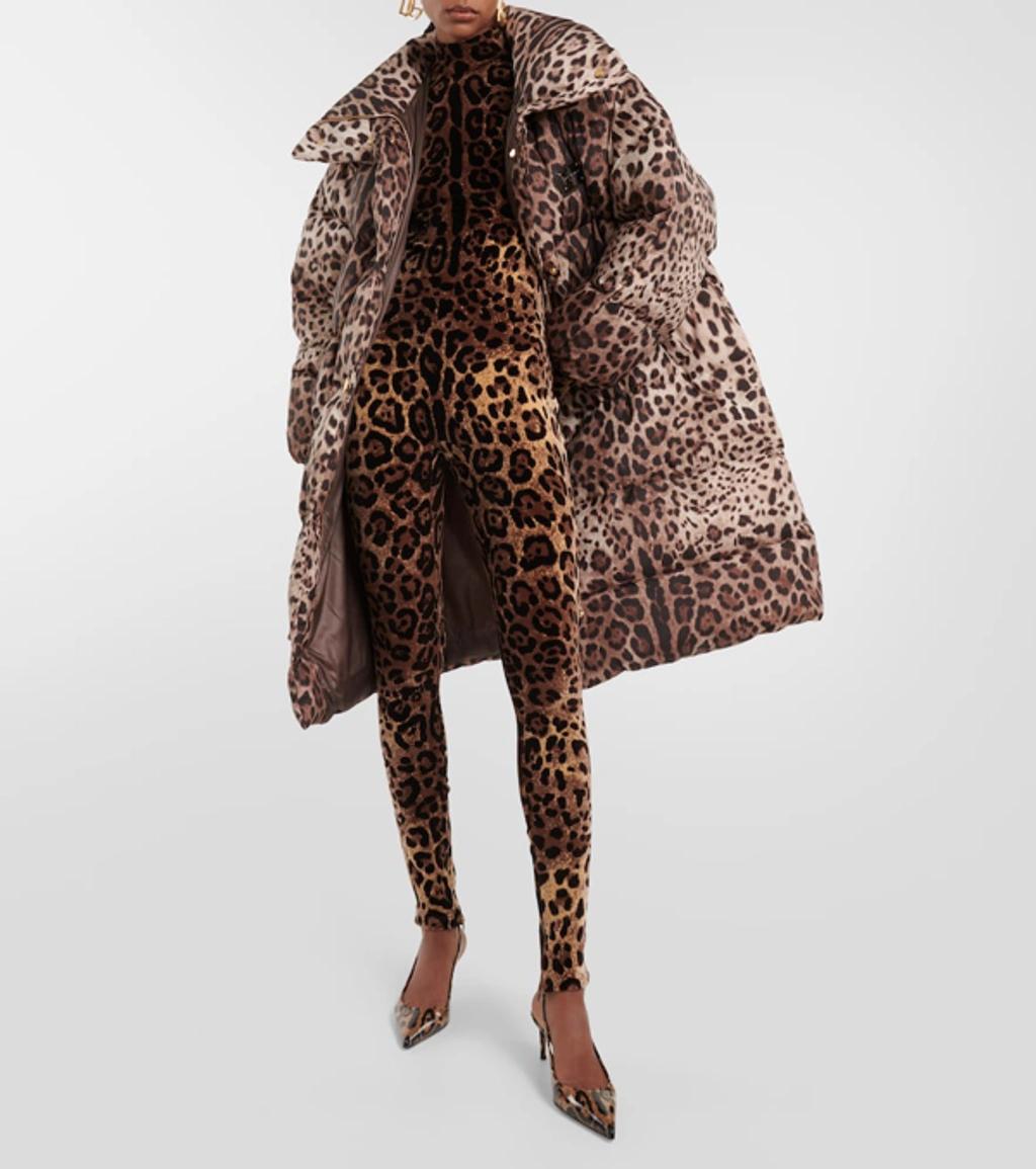 DOLCE & GABBANA Luxurious Leopard Printed Slingback Pumps For Women In Lavender Product Image