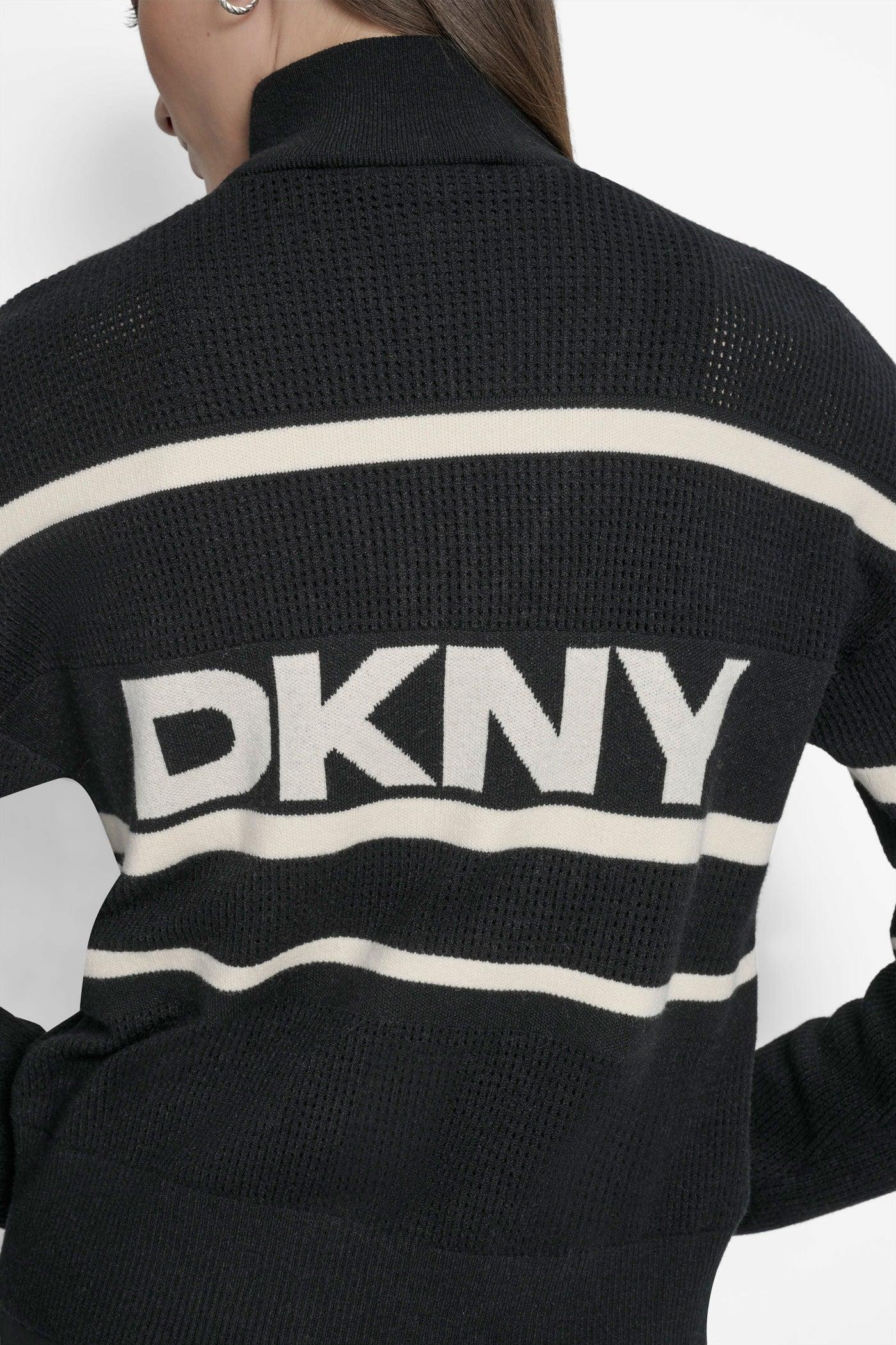 LOGO STRIPE OPEN-STITCH CARDIGAN JACKET Product Image