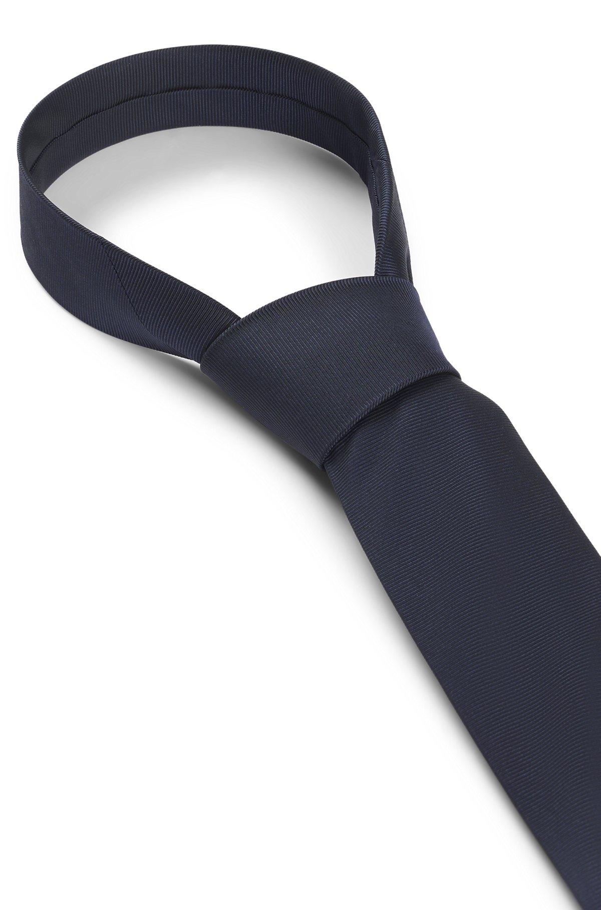 Silk-blend tie with jacquard weave Product Image