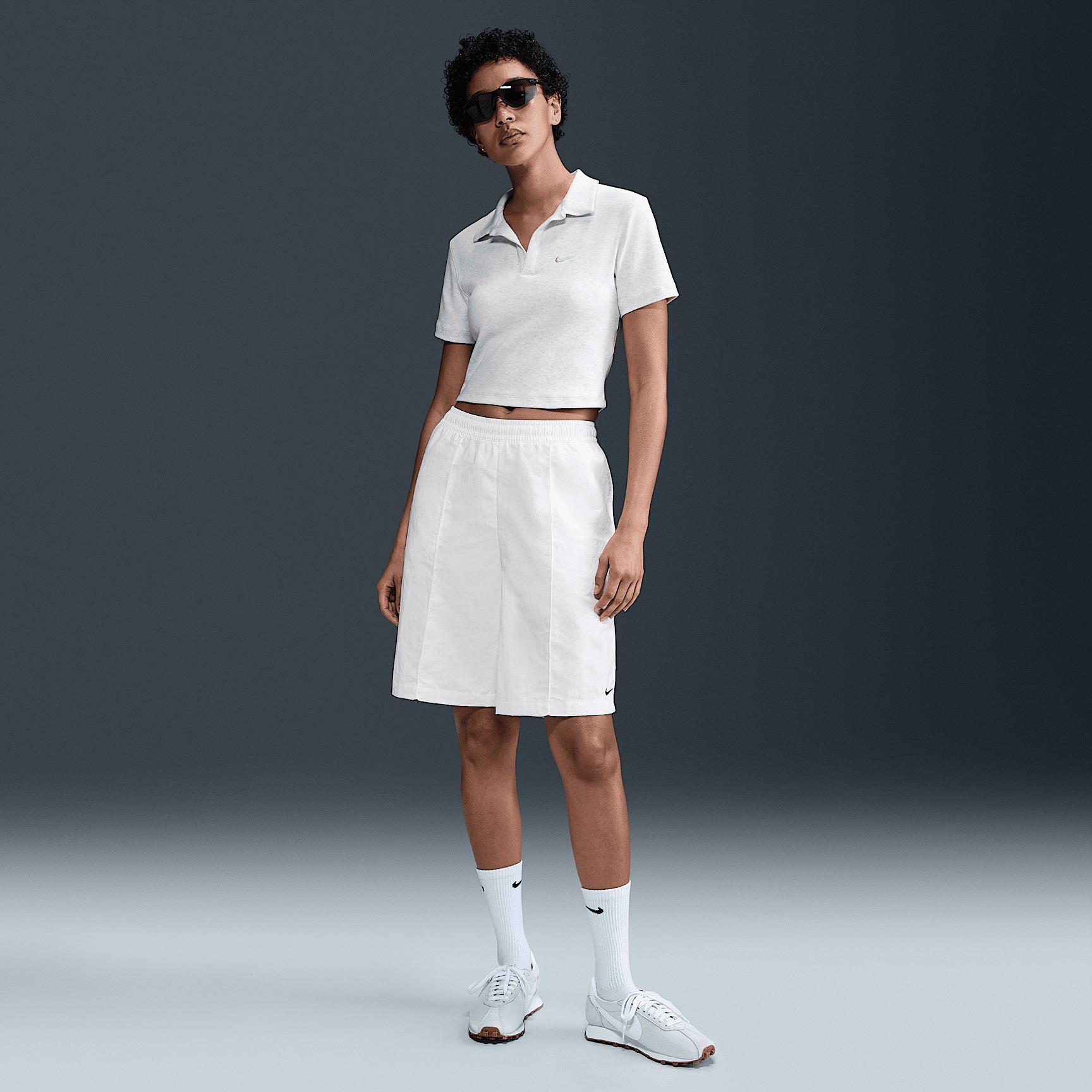 Womens Nike Sportswear Essential Short-Sleeve Polo Top | DV7884-423 Product Image