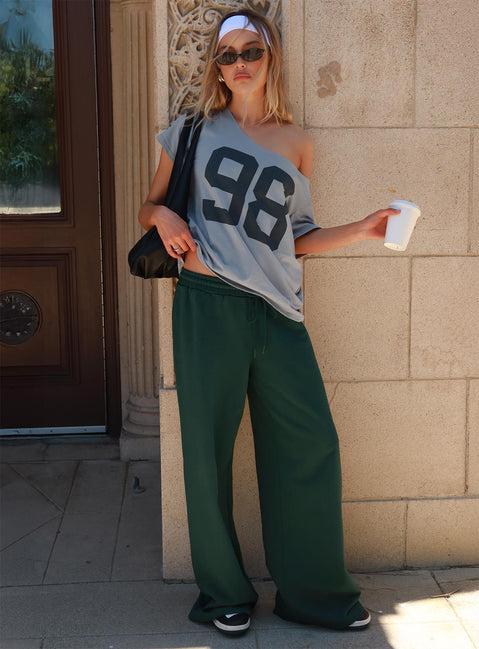 All Day Straight Leg Sweatpants Green Product Image