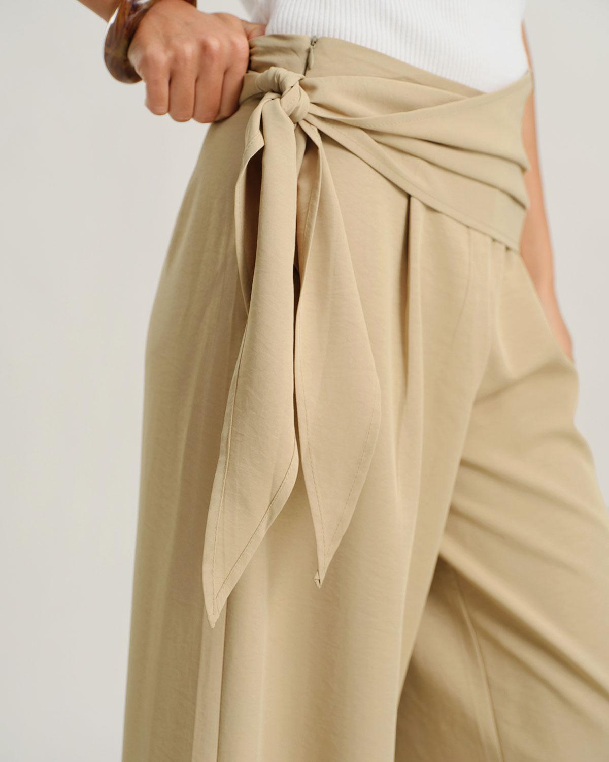 Khaiki Wide Leg Pants Casual Pants Product Image