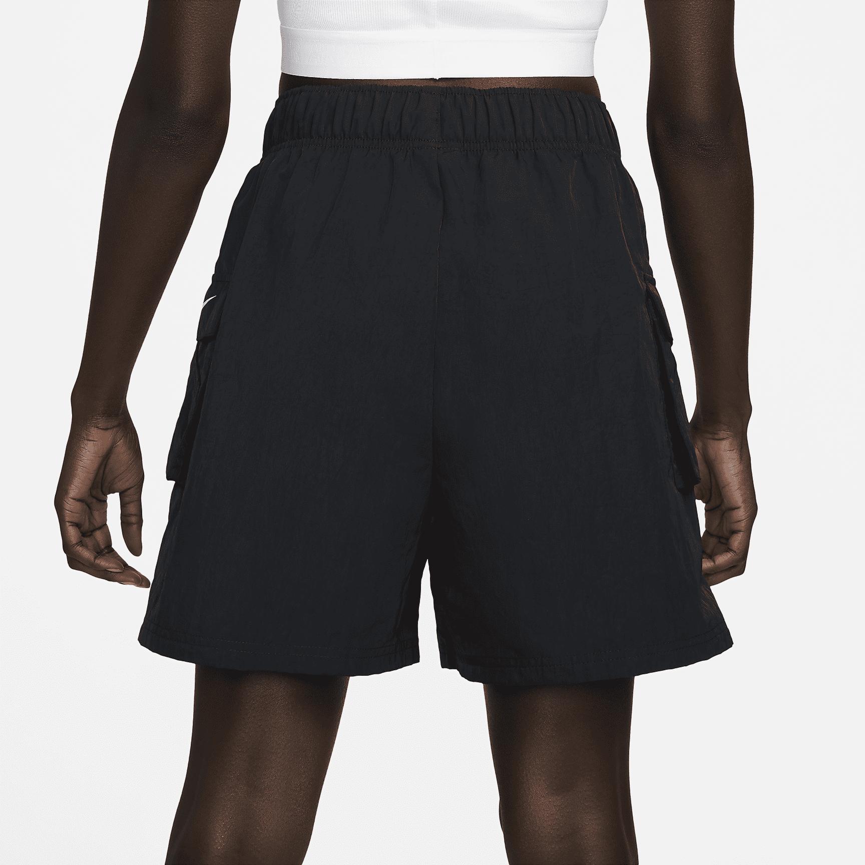 Womens Nike Sportswear Essential Woven High-Rise Shorts | DM6247-010 Product Image