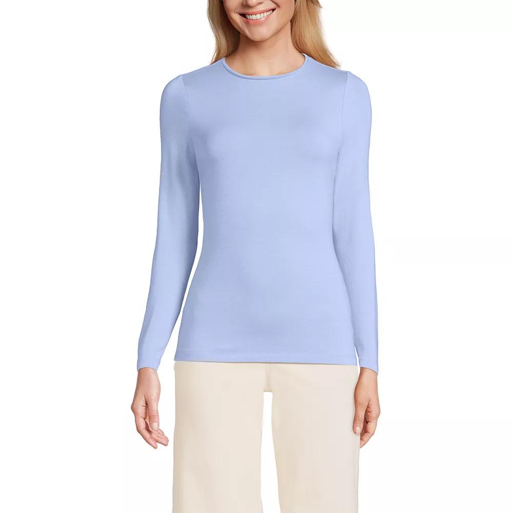 Women's Lands’ End Long Sleeve Crewneck Top,  Product Image