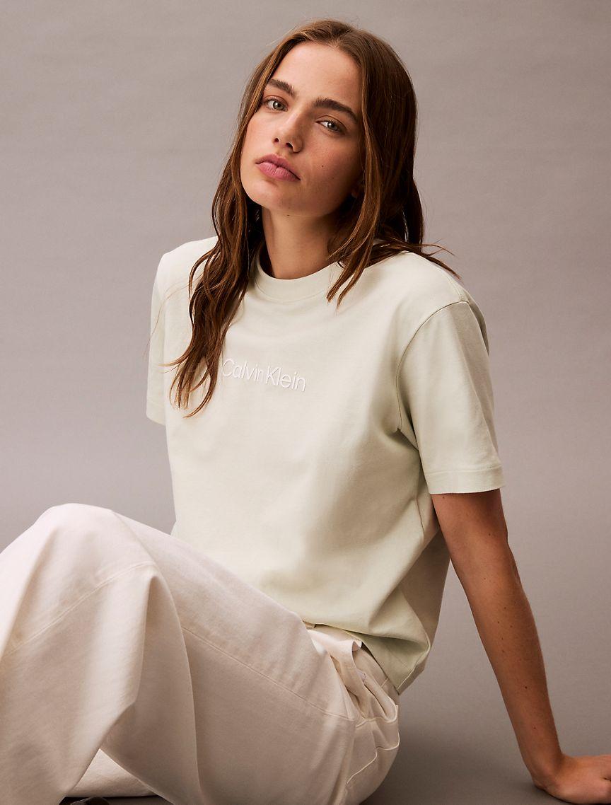 Standard Logo Boxy Fit Crewneck T-Shirt Product Image