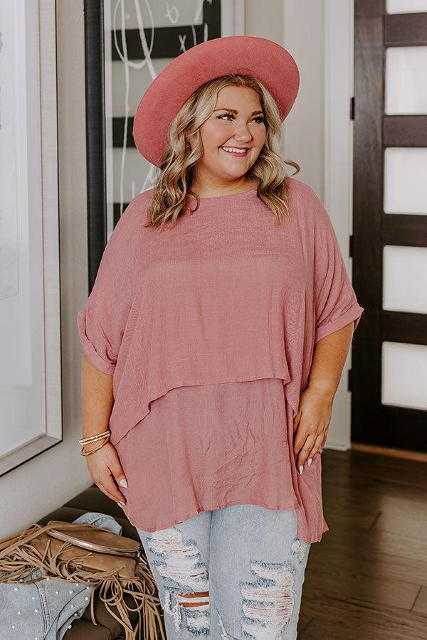 Tranquil Time Shift Top In Blush Curves Product Image