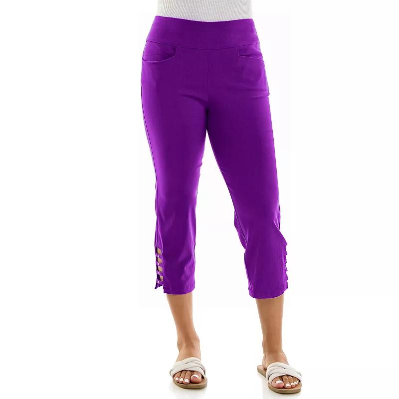 Women's Nina Leonard Pull-On Crop Pants,  Product Image
