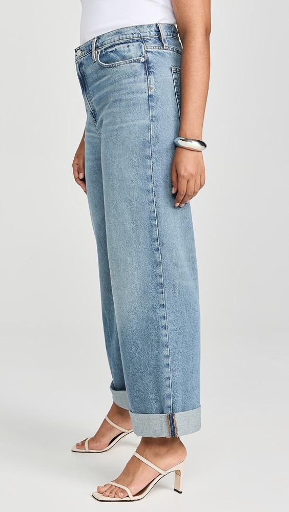 FRAME Le Jane Wide Leg Cuffed Jeans | Shopbop Product Image