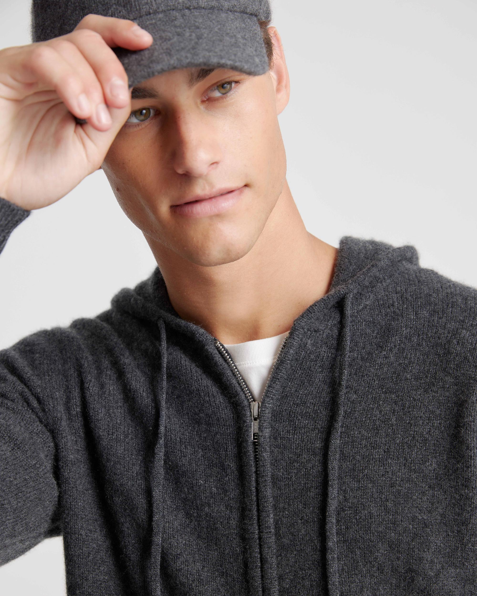 Quince | Men's Mongolian Cashmere Full-Zip Hoodie Product Image